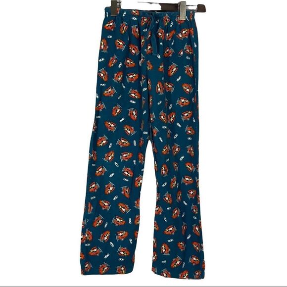Cows Pajama Pants Blue/Red Size L - Picture 1 of 2